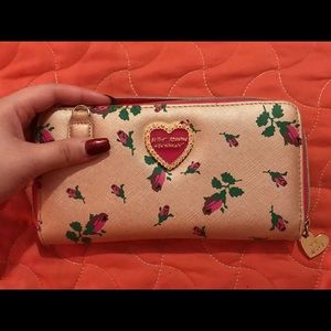 Betsey Johnson Wallet Purse (wallet on a string)